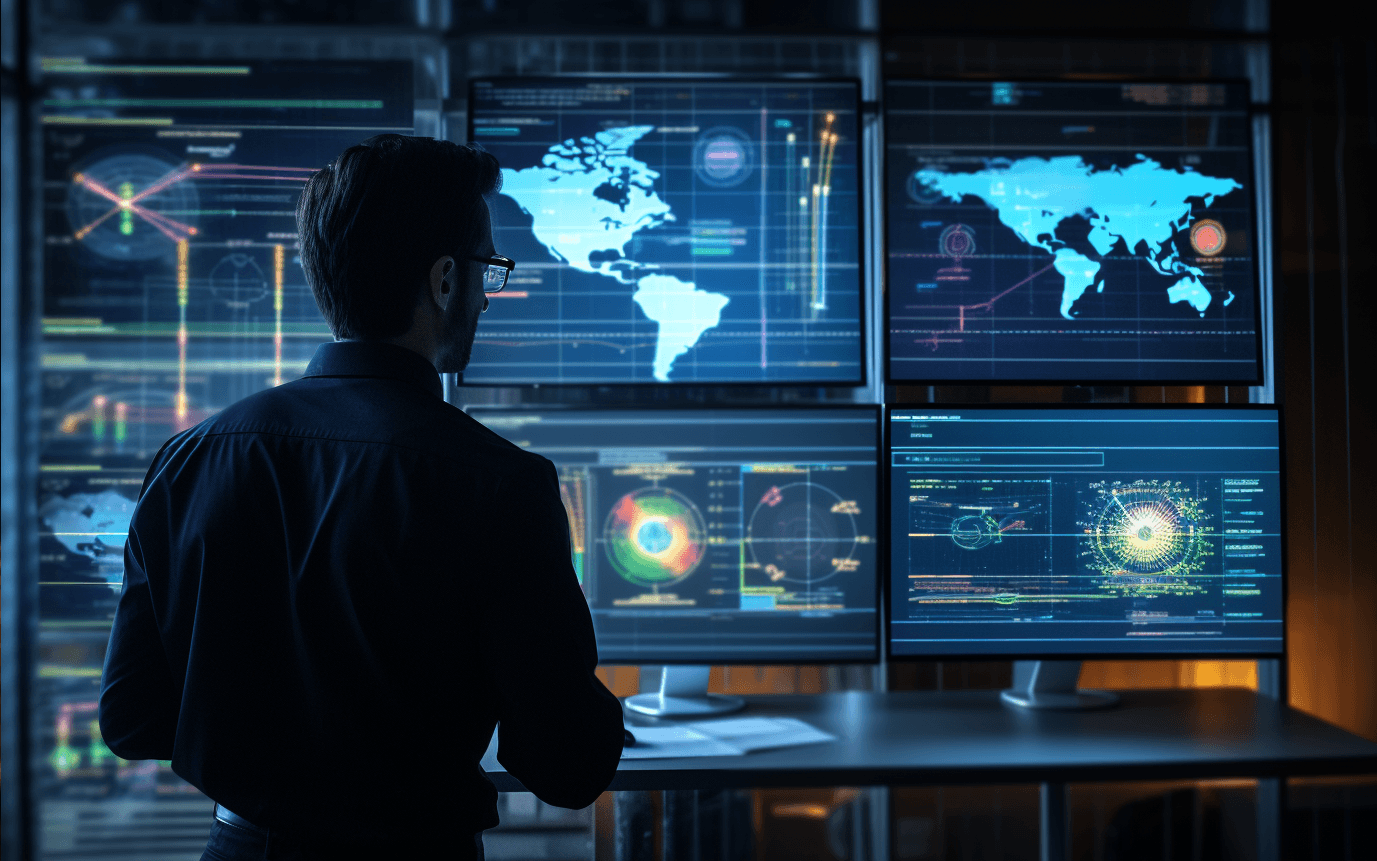 SRE Engineer checking monitoring and alerting dashboard